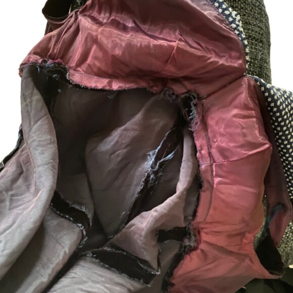 Vintage  60s 70s maxi velvet dress, aubergine big statement collar - Picture 7 of 13